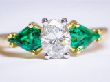 Oscar_Heyman_Diamond_Emerald_Rings